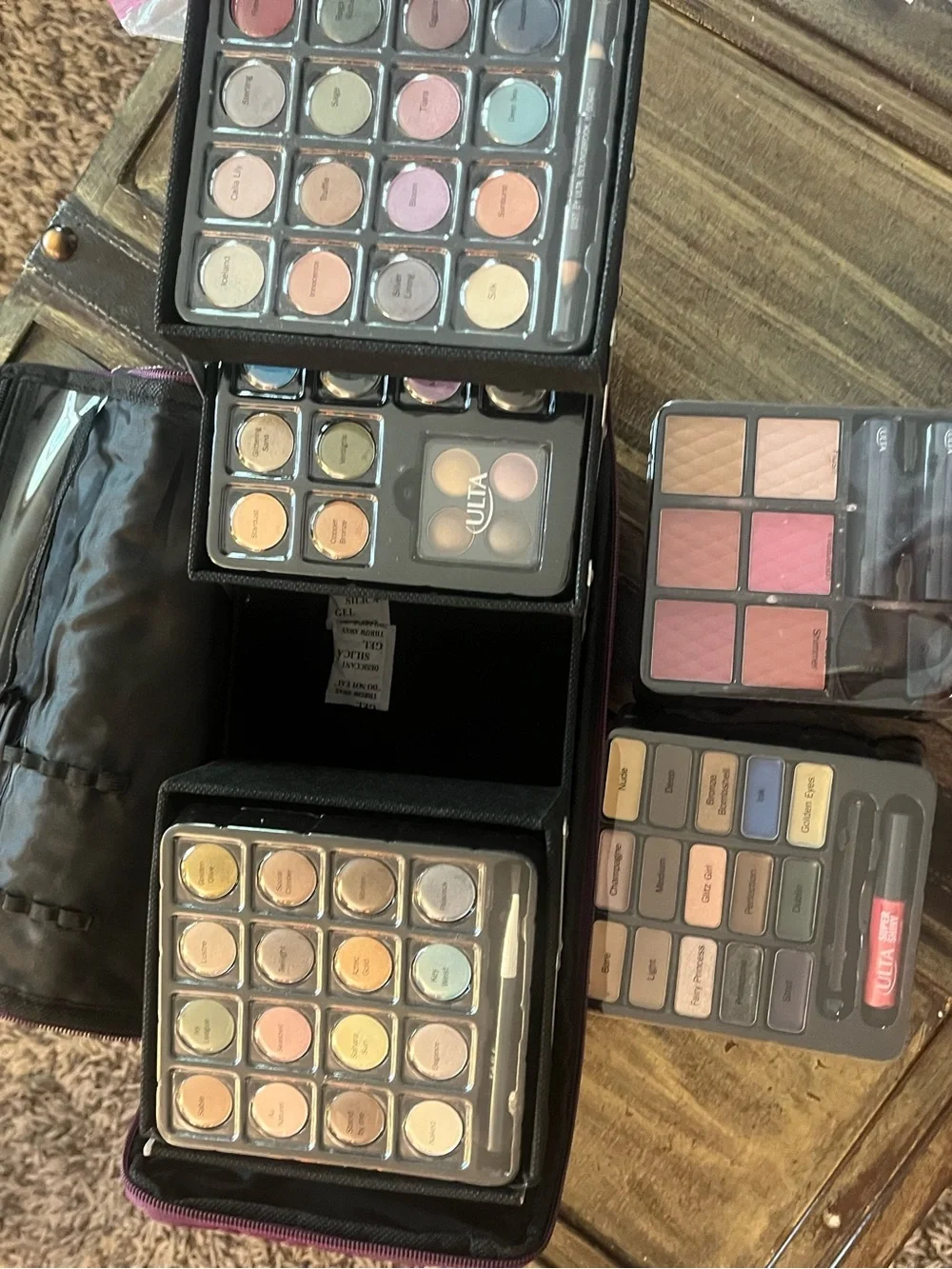 Ulta Beauty Quilted Cosmetic Case in Purple